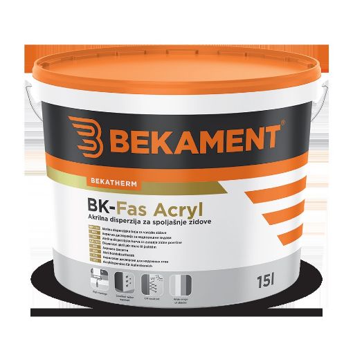 Slika BK - Fas Acryl 15 lit - beli