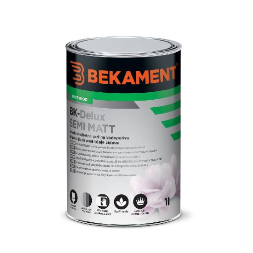 Slika BK - Delux Semimatt 1 lit - beli