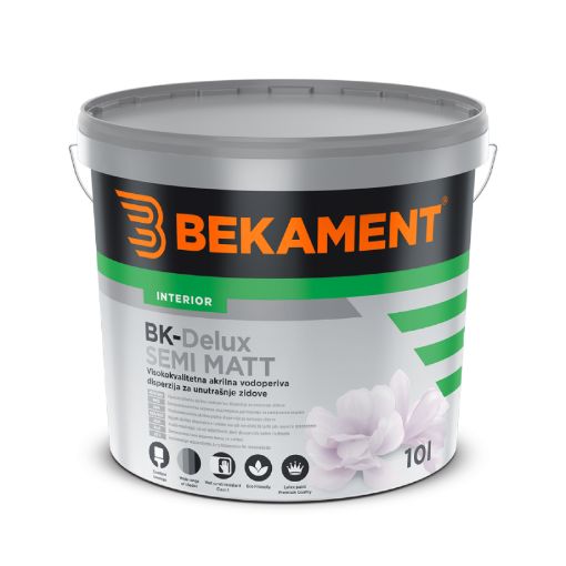 Slika BK - Delux Semimatt 10 lit - beli