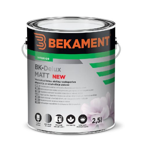 Slika BK - Delux MATT  2.5 lit - beli