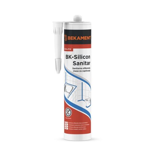 Slika BK - Silicon Sanitar 280 ml - beli