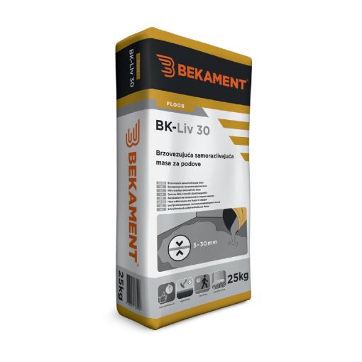 Slika BK - LIV 30 brzovezujuca samorazlivajuca masa za podove 25 kg