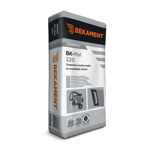 Slika BK - Mal 220 UNUTRAŠNJI cementno-krecni malter 35 kg