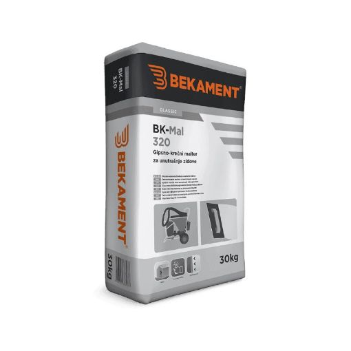 Slika BK - Mal 320 UNUTRAŠNJI gipsno-krecni malter 30 kg