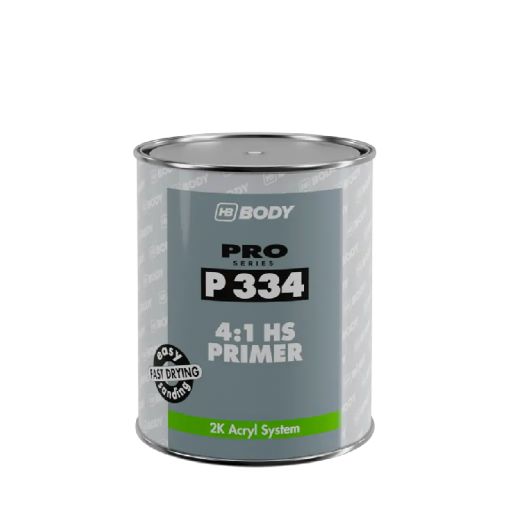 Slika BODY P 334 (4:1) HS PRIMER 1 lit - Sivi + Hardener 725 0.25 lit.