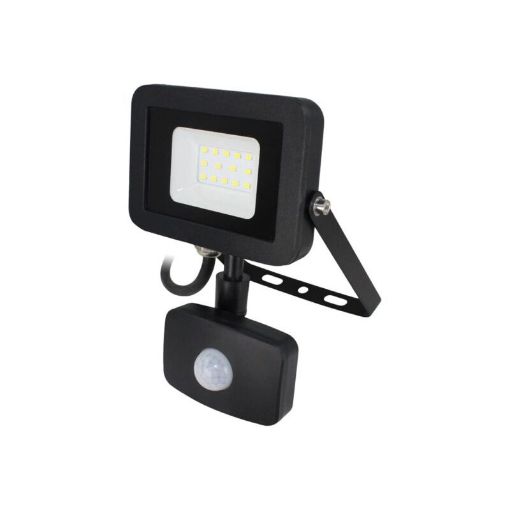 Slika LED Reflektor 20W (6500K) sa senzorom Crni / 307-225