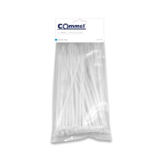 Slika Vezica Commel 3.5 x 200 - Bela (100) / 365-113