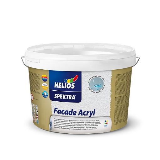 Slika SPEKTRA Akrilna fasadna boja bela B1  15 lit