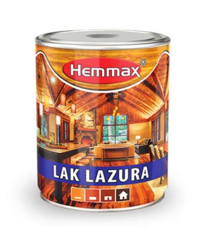 Slika CHEMMAX LAK LAZURA 0.75 lit - crvena 11