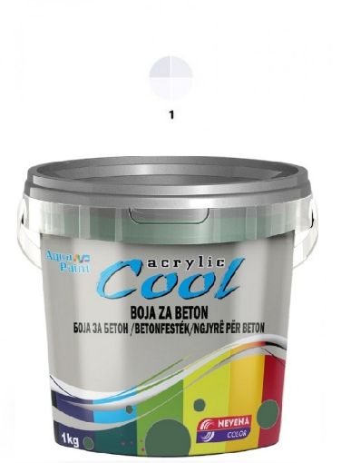Slika COOL Akrilna BOJA ZA BETON 1 kg - bela 1