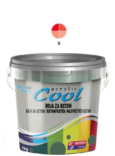 Slika COOL Akrilna BOJA ZA BETON 1 kg - narandžasta 5