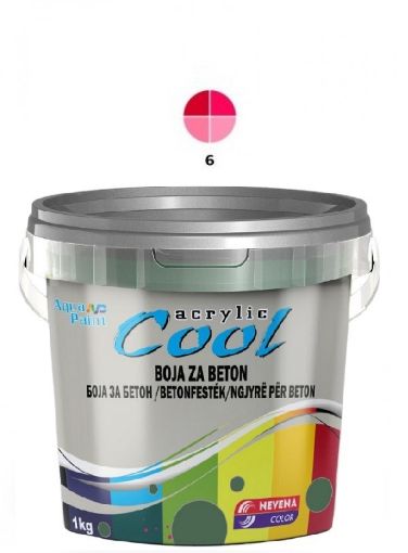 Slika COOL Akrilna BOJA ZA BETON 1 kg - crvena 6
