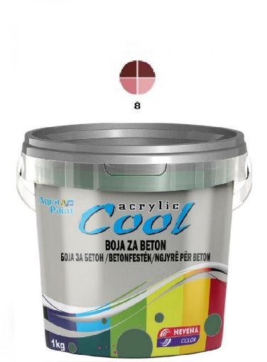 Slika COOL Akrilna BOJA ZA BETON 1 kg - oksid crvena 8