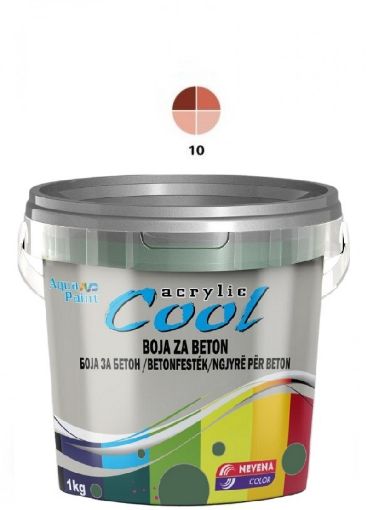 Slika COOL Akrilna BOJA ZA BETON 1 kg - satinober 10