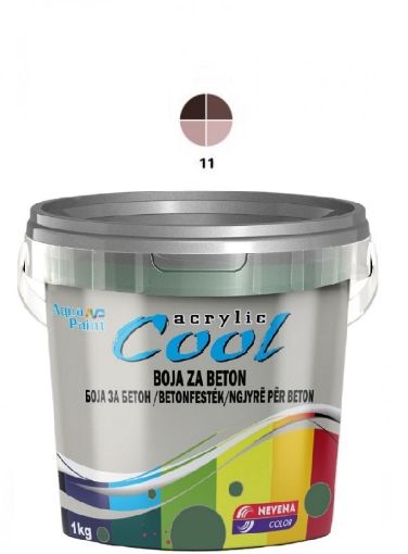 Slika COOL Akrilna BOJA ZA BETON 1 kg - smeđa 11