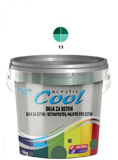 Slika COOL Akrilna BOJA ZA BETON 1 kg - zelena 13