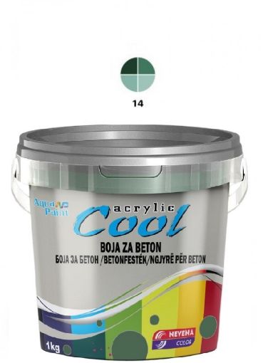 Slika COOL Akrilna BOJA ZA BETON 1 kg - oksid zelena 14