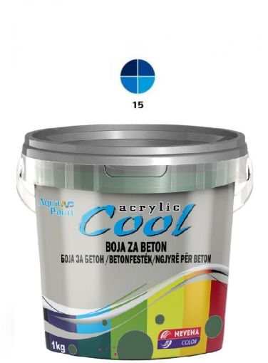 Slika COOL Akrilna BOJA ZA BETON 1 kg - plava 15