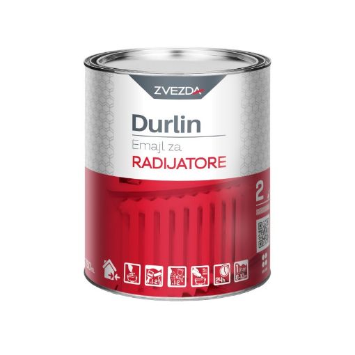 Slika DURLIN Emajl za radijatore - beli  0.75 lit
