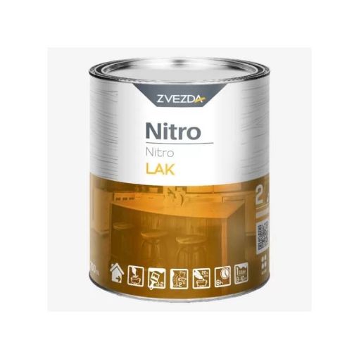 Slika ZVEZDA Nitro lak završni - polumat  0.75 lit