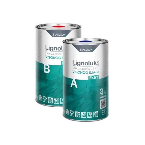 Slika LIGNOLUKS Lak za parket 2K visokog sjaja EXTRA, komponenta B  1.5 lit