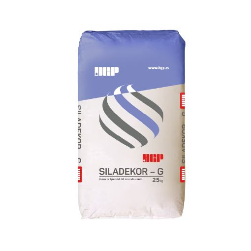 Slika SILADEKOR G (zrno do 2mm)  25 kg - masa za “Španski zid”