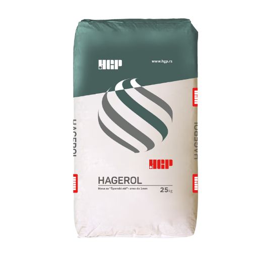 Slika HAGEROL-španski zid (zrno do 1mm / džak) beli 25 kg