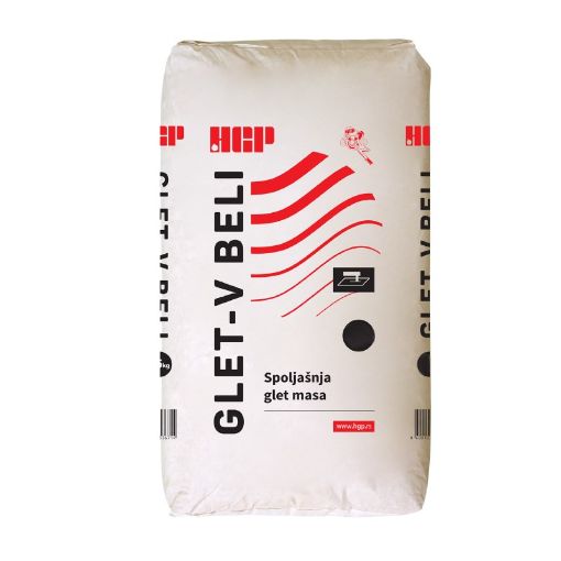 Slika GLET V BELI  5 kg - spoljašnja glet masa