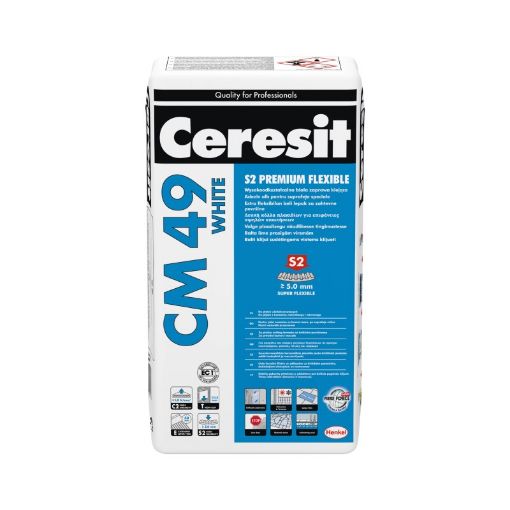 Slika CERESIT CM-49 Premium flexible White S2 20 kg  ( C2 T E S2 )