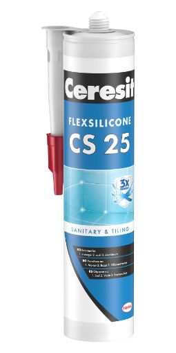Slika CERESIT SILIKON SANITAR CS-25 280 ml - cementno sivi