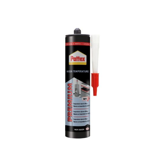 Slika PATTEX High Temperature silikon 280 ml - crveni