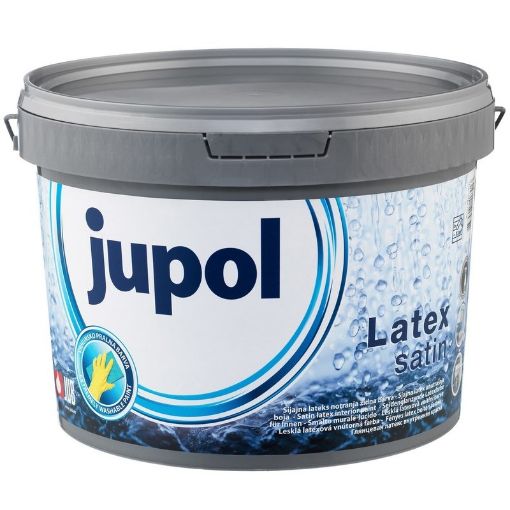 Slika JUPOL Latex SATIN - BELI - 2 lit