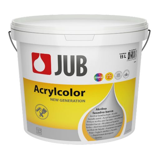 Slika ACRYLCOLOR - 15 lit - Beli