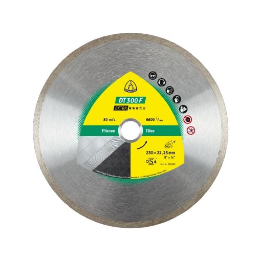 Slika KL Dijamantska rezna ploca DT300U 125x1,6x22,23mm 9 seg. 36,4x1,6x7mm - 325346