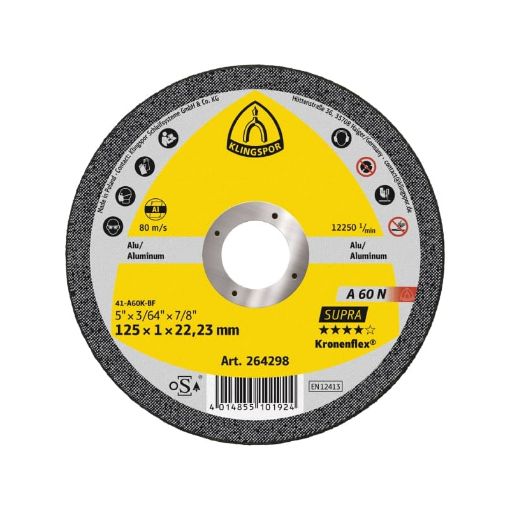 Slika KL Rezna ploca za aluminijum A60 N supra 115x1x22,23mm - 264297
