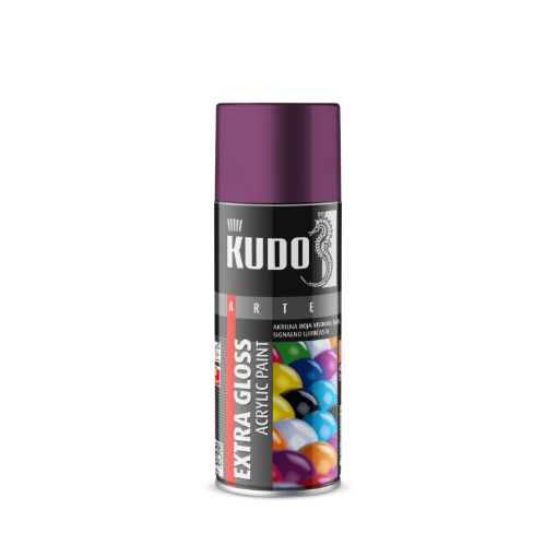 Slika KUDO AKRILNA BOJA VISOKOG SJAJA 400 ml - ral 3005 Vino Crvena
