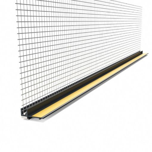 Slika APU Prozorski profil sa mrežicom za fasadu 6mm x 2,4 m - ANTRACIT