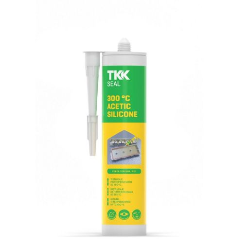 Slika TKK SEAL 300° C Acetic silicone 300 ml - Crveni