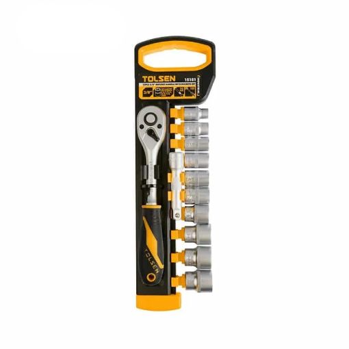 Slika SET NASADNIH KLJUČEVA SA RUČICOM 3/8" 12-DELNI (M5-M12)
