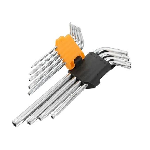 Slika SET TORX KLJUČEVA DUGI 9-DELNI