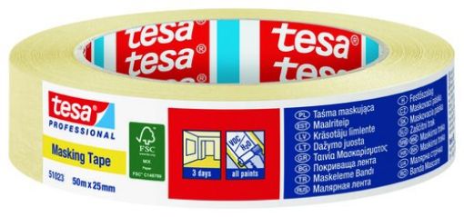 Slika KREP TRAKA TESA Masking Tape 50 m : 25 mm (12 / 72) - 51023-00001-00