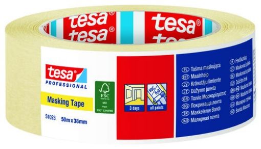 Slika KREP TRAKA TESA Masking Tape 50 m : 38 mm (8 / 48) - 51023-00003-00