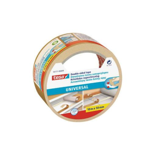Slika Obostrano lepljiva traka TESA Universal Double-sided tape 10 m : 50 mm (6 / 36) - 56171-00009-11