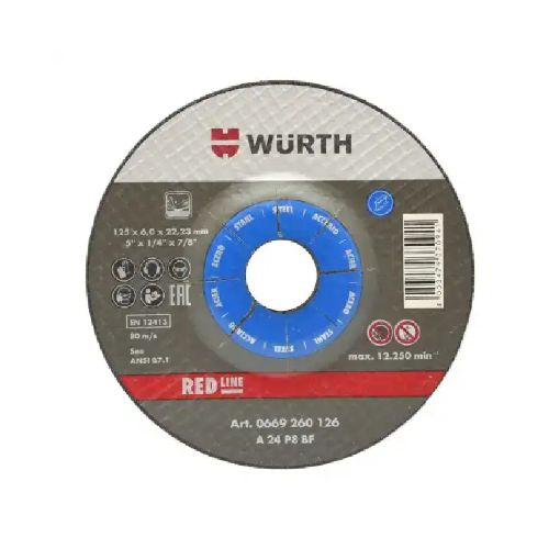 Slika Brusna ploca za celik WUS (125 x 6 mm) - 0669171256